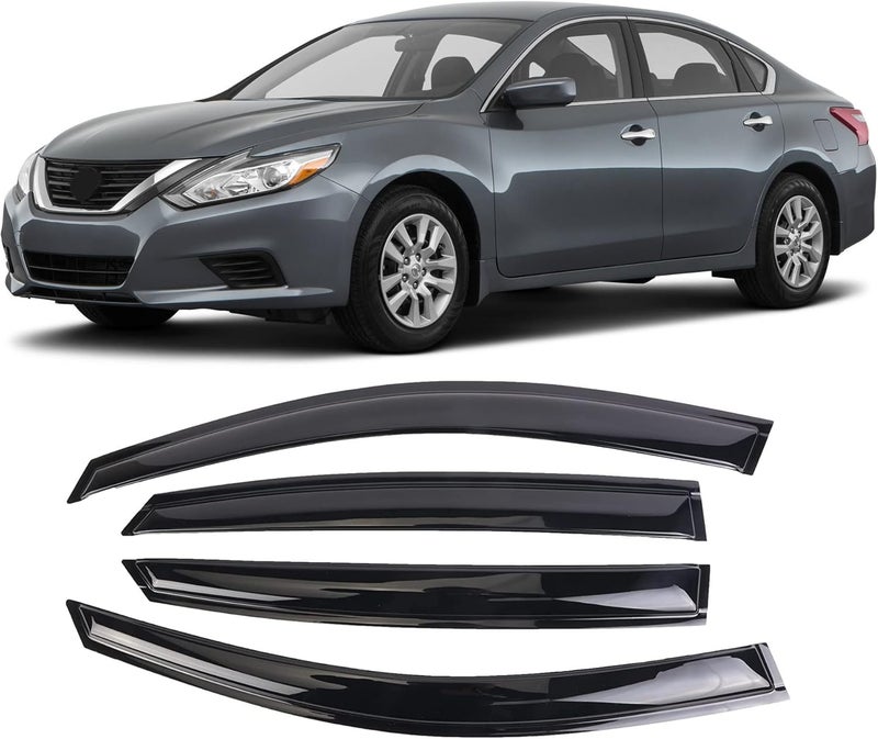 WONSABON Window Visors Rain Guards Deflector 4 Piece Set for 2013-2018 Nissan Altima 94861 - Image 1